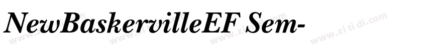 NewBaskervilleEF Sem字体转换